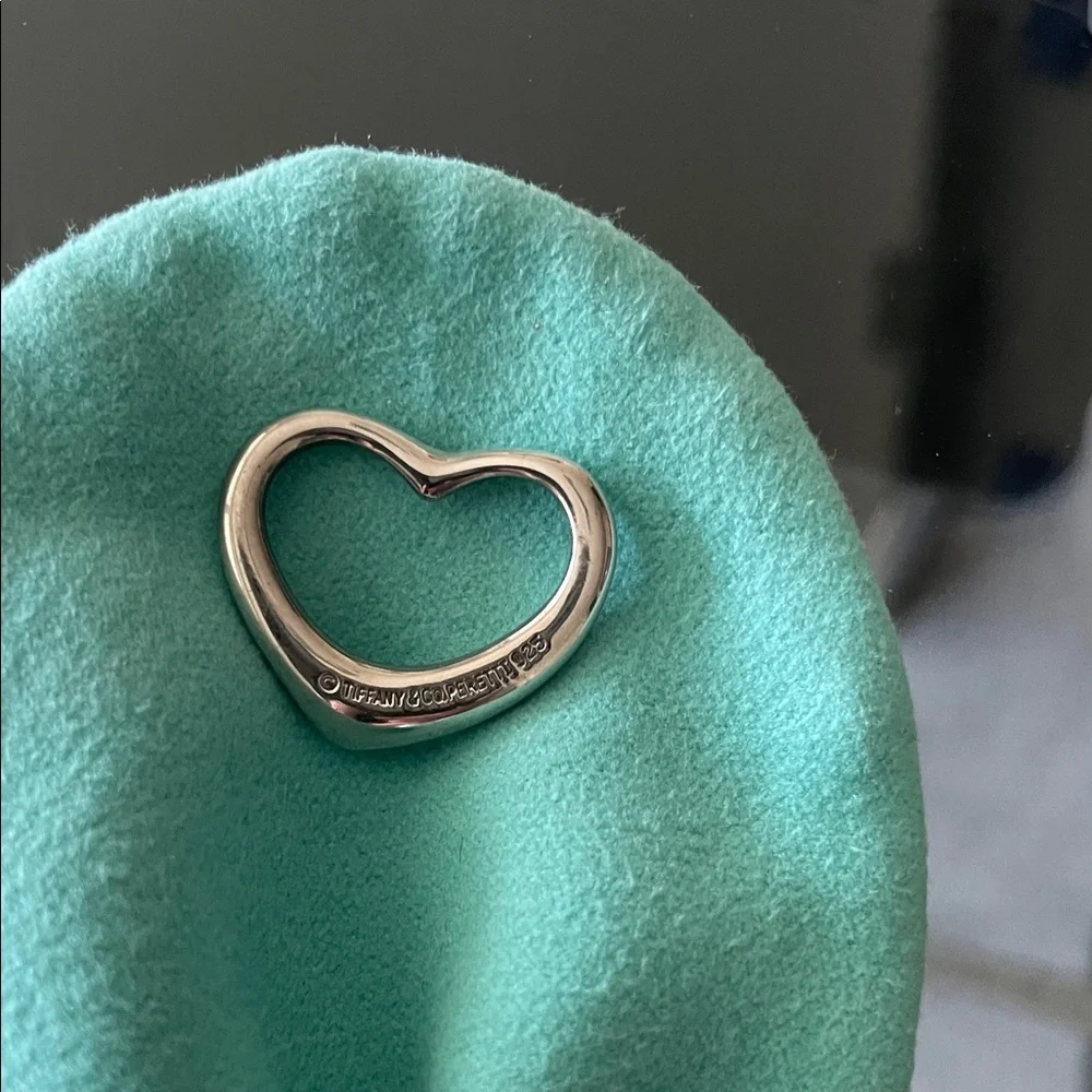 Tiffany & Co. Sterling Silver Open Heart without Chain - Picture 2 of 3
